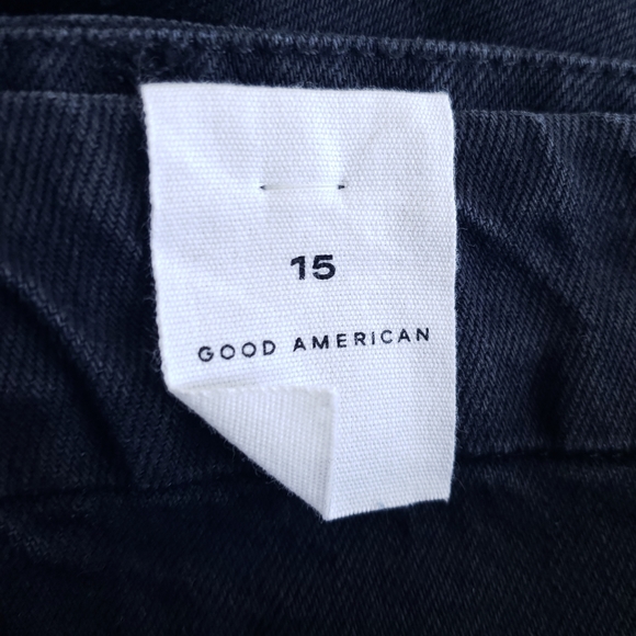 Good American Good Boy Slit Waistband Black Size 15 - Picture 14 of 16